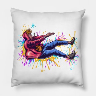 Man Illustration Pillow