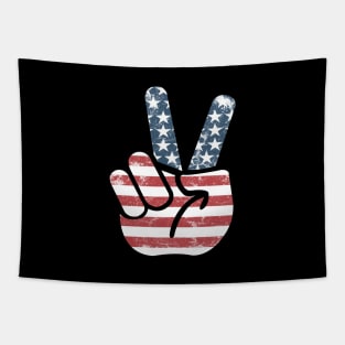 'Peace Flag Sign' Awesome July 4th Freedom Gift Tapestry