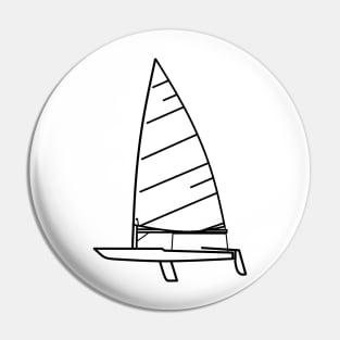 Laser Dinghy Sailboat Pin