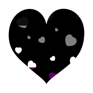 Chaotic Hearts, Pride Series - Asexual T-Shirt