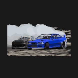 E36 CSL M3 LW LZ blue PAUL WALKER MOTORSPORT DTM drift car T-Shirt