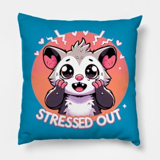 Stressed Out Possum Pillow