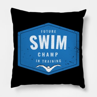 Future Swim Champ In Training Pillow