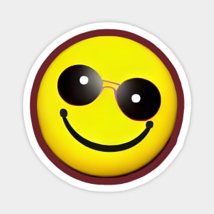 Embrace the Sunshine with this Happy Emoji Magnet