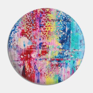 Pastel abstract art inspired by Gerhard Richter Pin