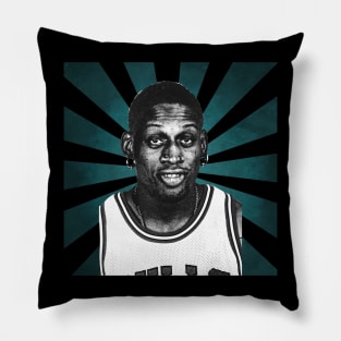 Dennis Rodman II Retro Pixel II 70s Pillow