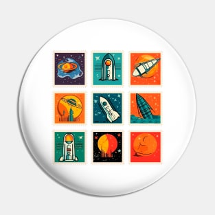 Exclusive Space Stamps Pin