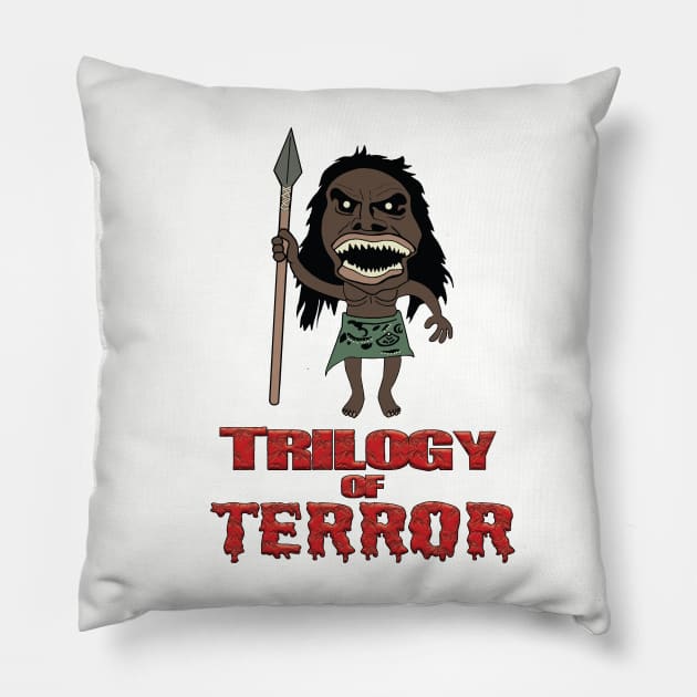 Trilogy Of Terror!! Pillow by HellraiserDesigns