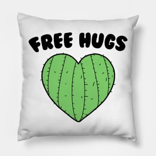 Free Hugs | Cactus Heart Pillow