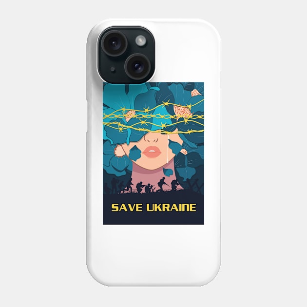 SAVE UKRANIE Phone Case by  El-Aal