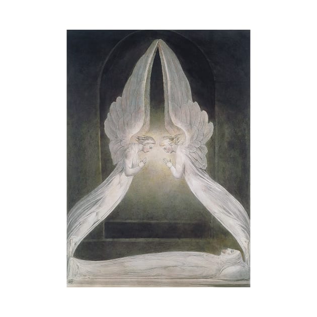 William Blake - Christ in the Sepulchre, Guarded by Angels, c.1805 by MurellosArt