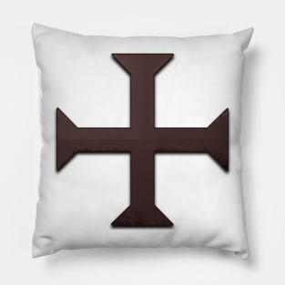 Templar Cross (Black) Pillow