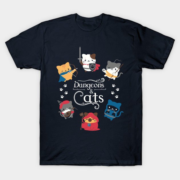 Dungeons Cats Dungeons And Dragons T Shirt Teepublic