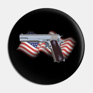 American Patriotic Semi-automatic Pistol Pin