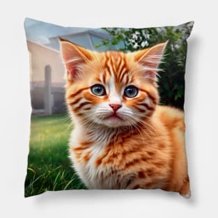 Cute Kittens Beautiful Cats Pillow