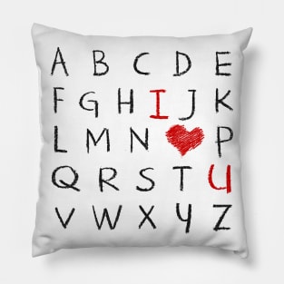 Love Alphabet Pillow