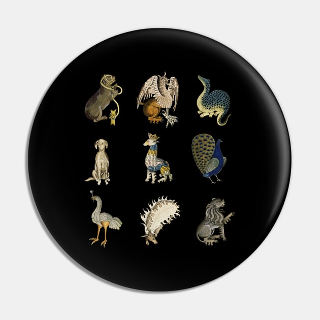 Medieval and Tudor Beasts, Creatures and Animals Pin by RetroGeek