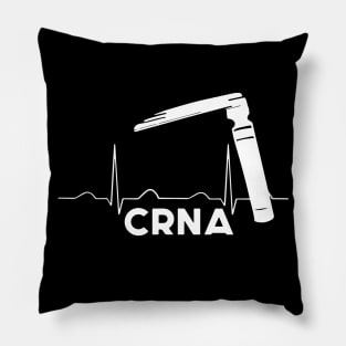 Anesthesia Miller laryngoscope CRNA with an EKG tracing Pillow