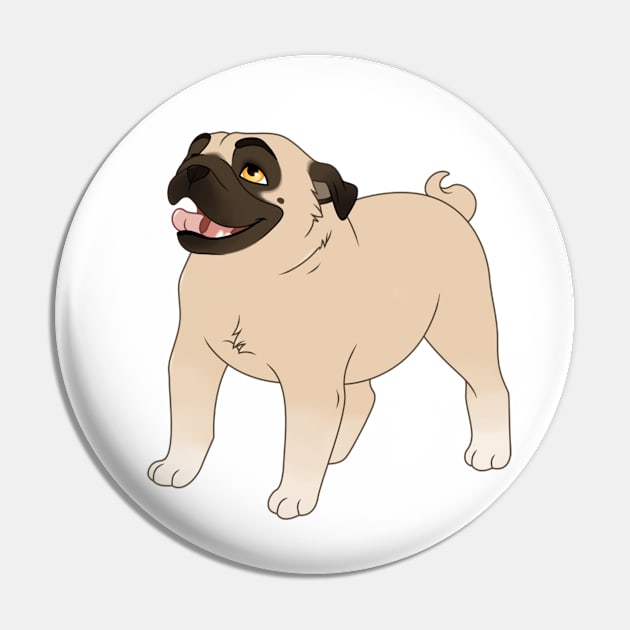 Pug Pin by mariamar