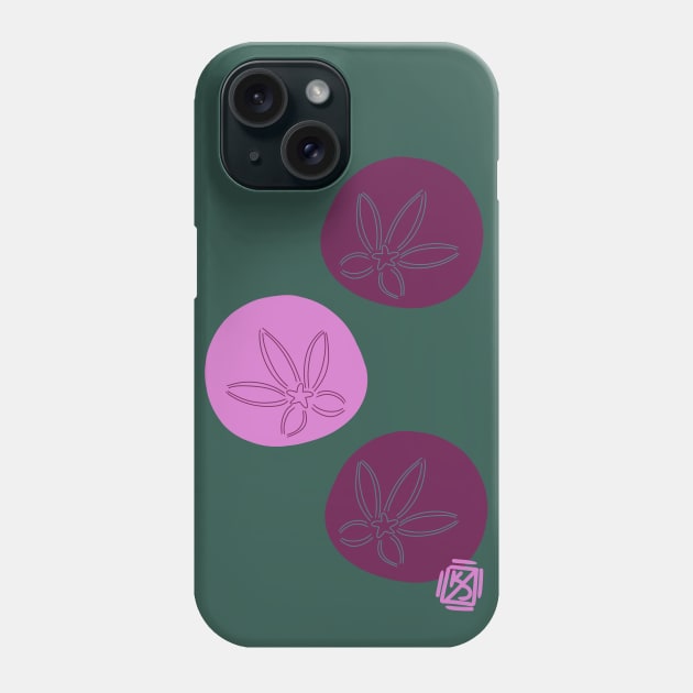 Pink and Maroon Sand Dollars Phone Case by Pastel.Punkk