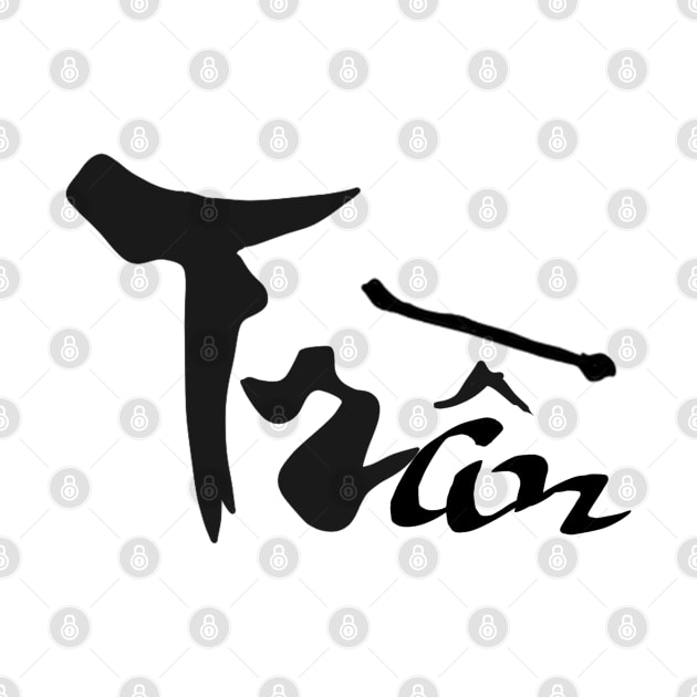 Tran Viet Last Name Calligraphy Art by AZNSnackShop