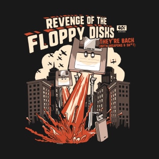 Revenge of the Floppy Disks Retro Tech T-Shirt