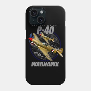 Curtiss P-40 Warhawk  USAF WW2 Fighter Aircraft Phone Case