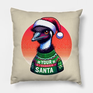 christmas australian emu Pillow