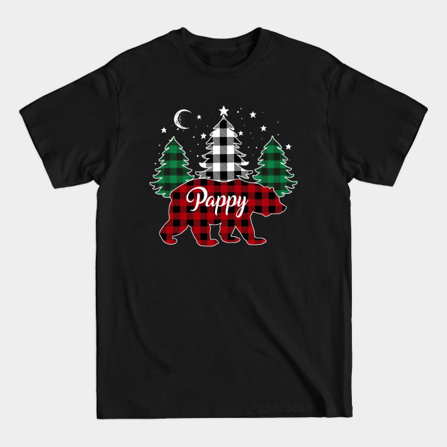 Discover Pappy Bear Buffalo Red Plaid Matching Family Christmas - Bear Family Christmas - T-Shirt