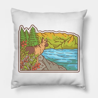 German Shepherd Dog Hiking Pillow