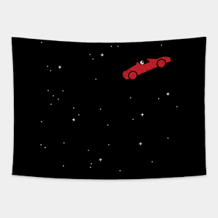 Space Road car Tapestry