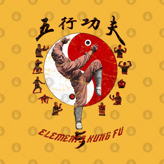 Five Elements Kung-Fu Vintage by 8 Fists of Tees