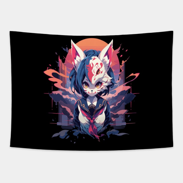 Cosplayer Touka Cat Tapestry by Lug