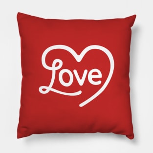 Love script Pillow
