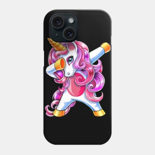 Dabbing Unicorn Birthday Shirt Girls Cute Unicorn Phone Case