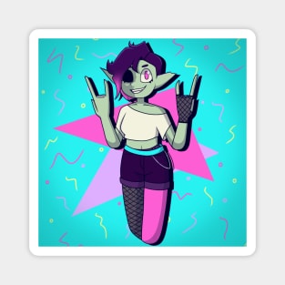 Alt Zombie Girl - Background Magnet