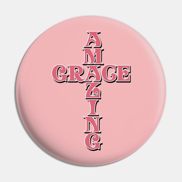 Amazing Grace Cross Pin by AlondraHanley