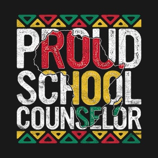 Proud School Counselor Gift Pride Black History Month Pupil T-Shirt