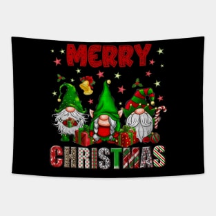 Merry Christmas Gnome Family Funny Xmas Tree Women Men Kids Tapestry