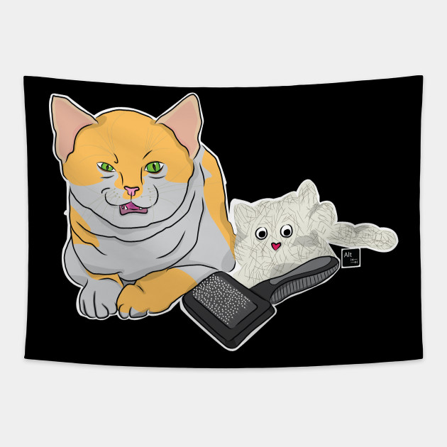 Annoyed Cat Clone Cat Lover Clothing Tapestry Teepublic Au