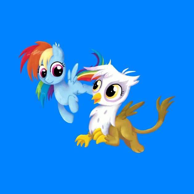 My Little Pony - Filly Rainbow Dash and Gilda by Kaiserin