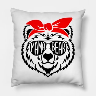 Mama Bear Shirt, Mom Bear T-shirt, Mom Life Tshirt, Floral Mama Bear Shirt, Mothers Day T-shirt, New Mama Tshirt, Bear Shirt, Gift for Mom Pillow