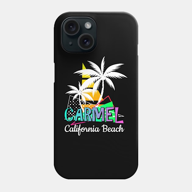 Carmel California Beach – Summer Palm Trees Phone Case by Jahmar Anderson