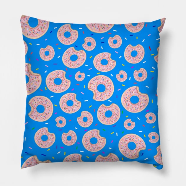 DONUTS And Sprinkles For Donut Lover Pillow by SartorisArt1