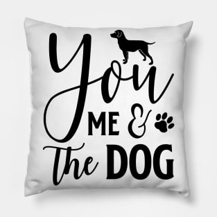 You and Me Love Dog Pillow