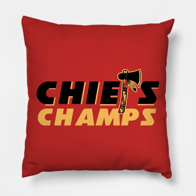 Chiefs Pillow by FootballBum