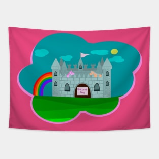 Unicorn Castle Tapestry