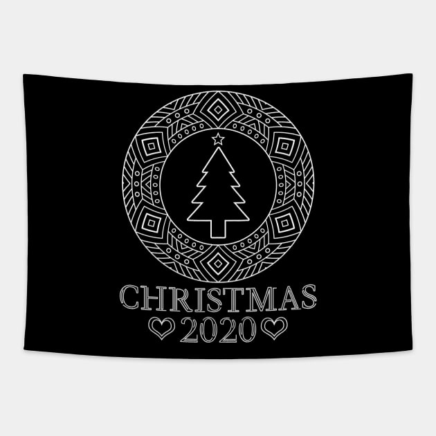 Amusing Mandala Christmas 2020 Artwork Tapestry by star trek fanart and more