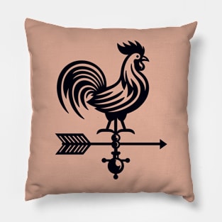 Rooster Weathervane Pillow