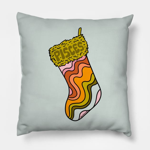 Pisces Stocking Pillow by Doodle by Meg